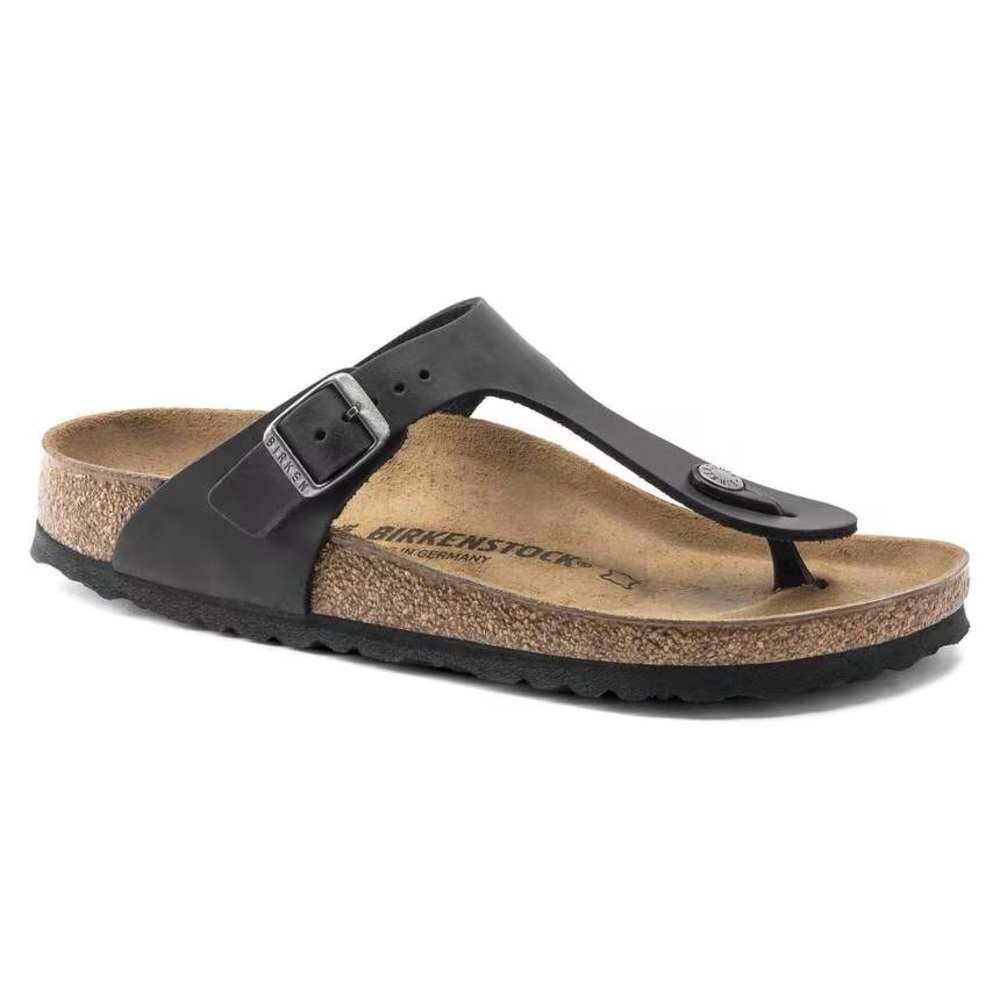 Women’s Birkenstock Black Gizeh Sandals size 38 EUC